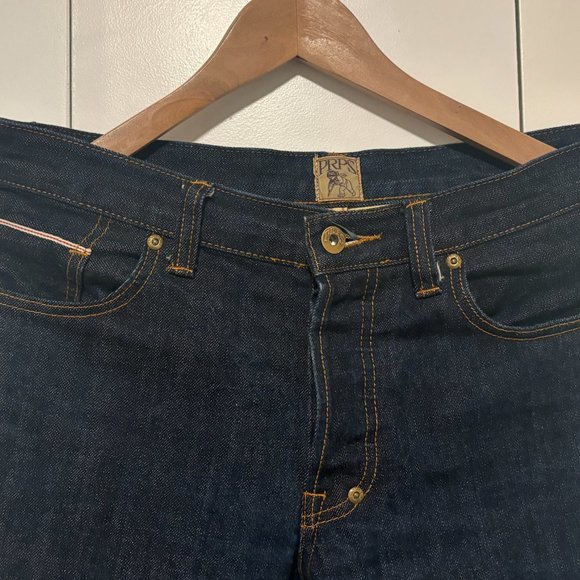 PRPS Indigo Selvedge Denim Button Fly Straight Leg - Picture 5 of 12